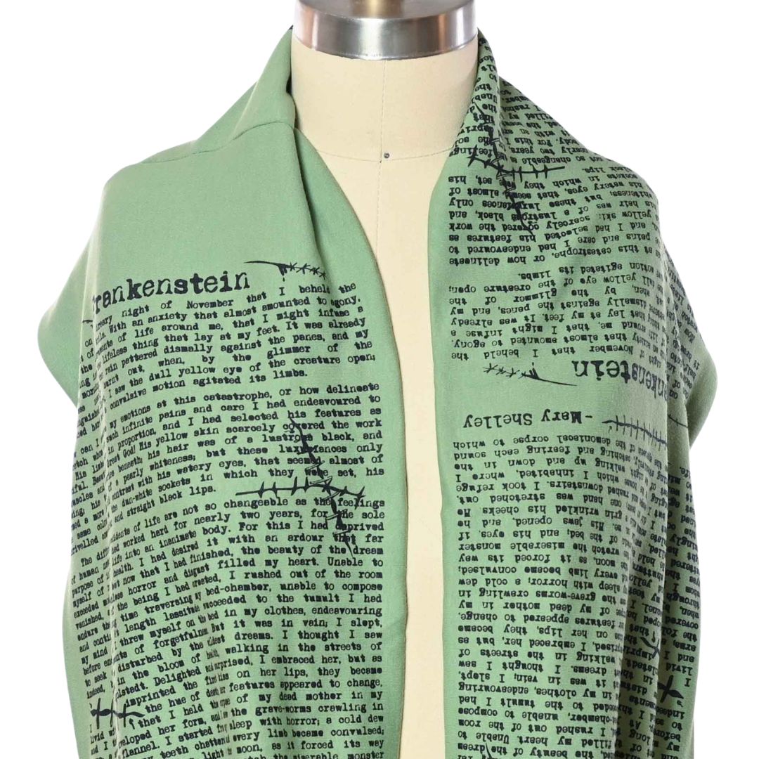Frankenstein Book Scarf