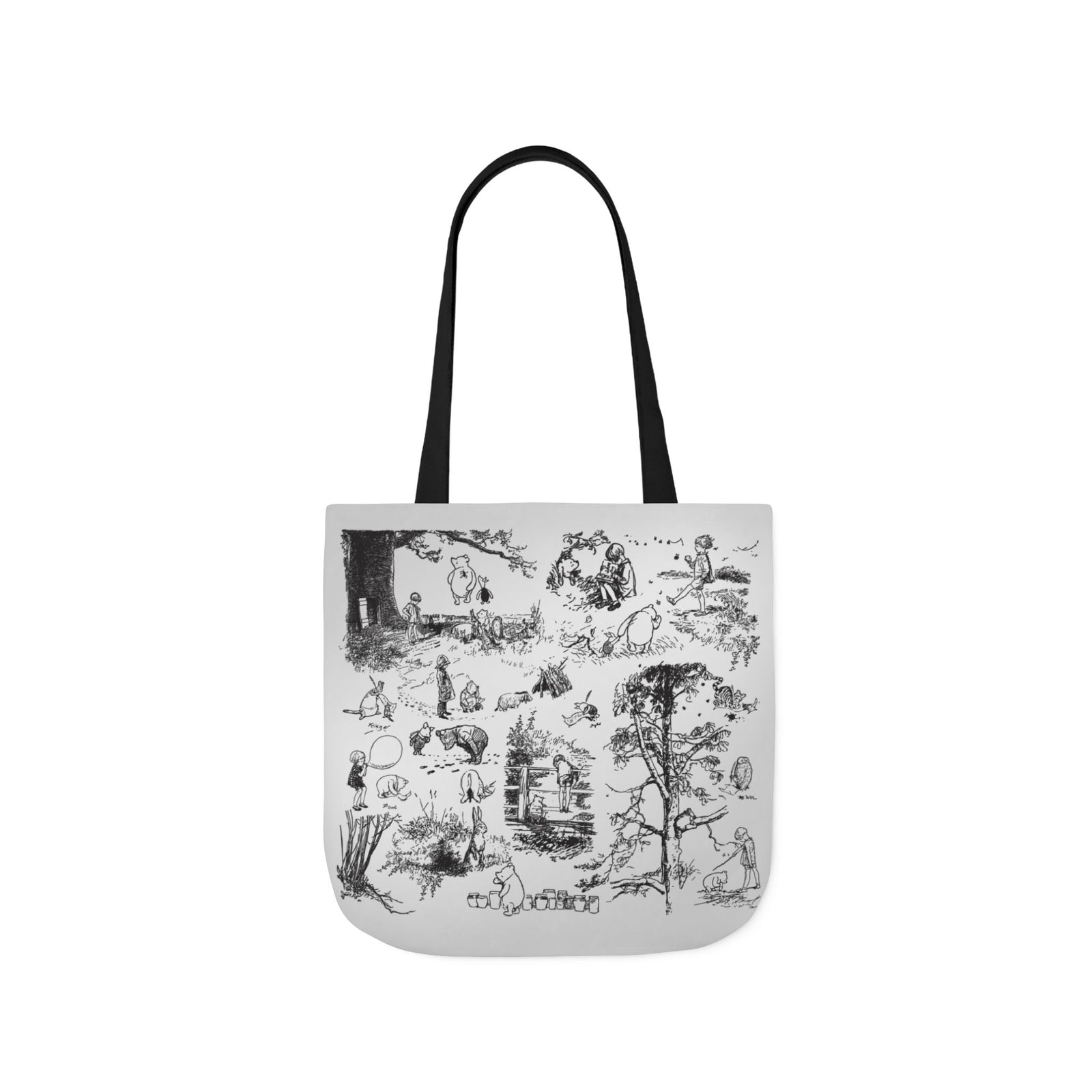 Winnie-the-Pooh Toile Tote Bag
