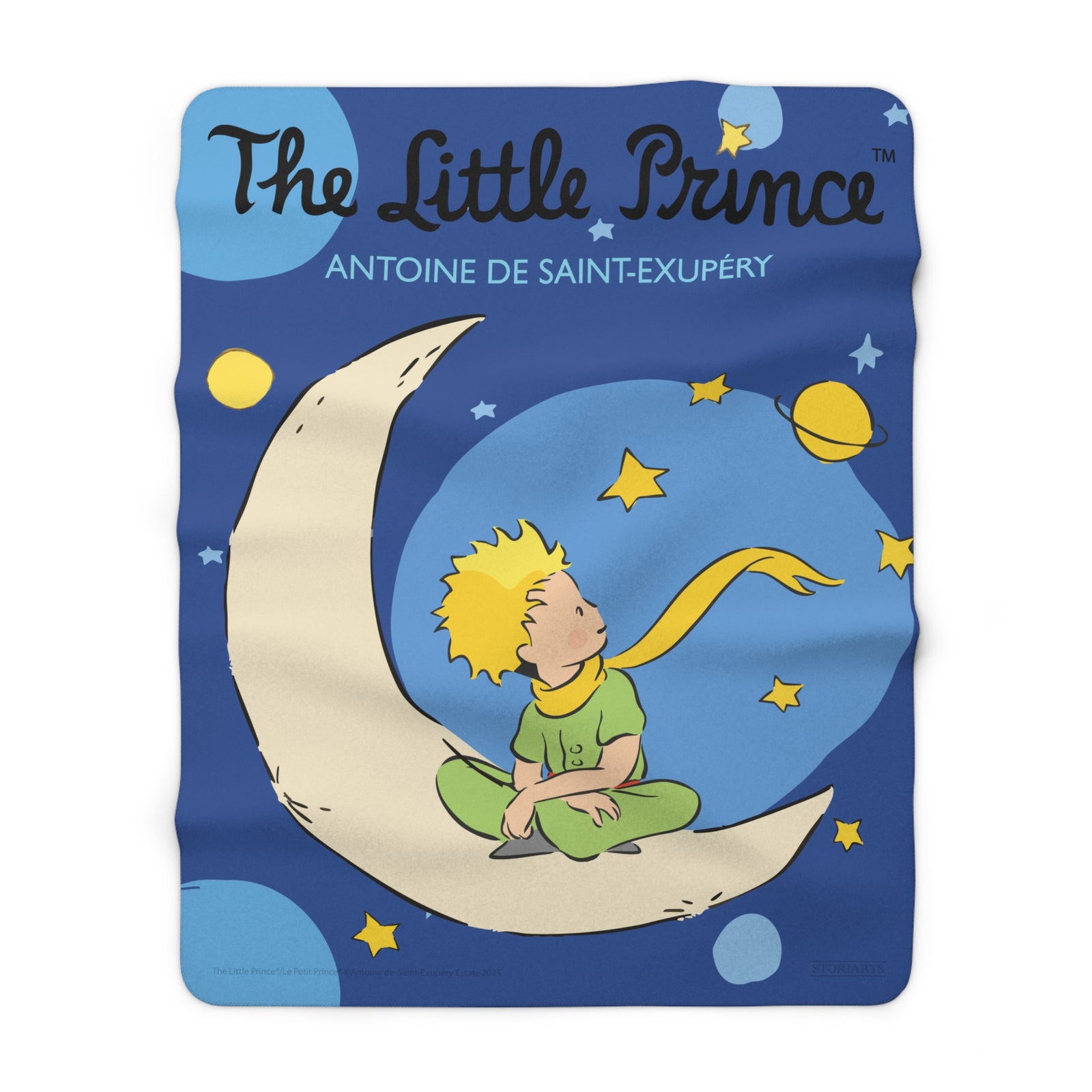 The Little Prince Sherpa Fleece Book Blanket