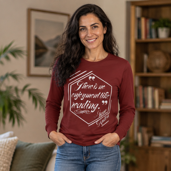 Jane Austen Quote Unisex Long Sleeve Tee