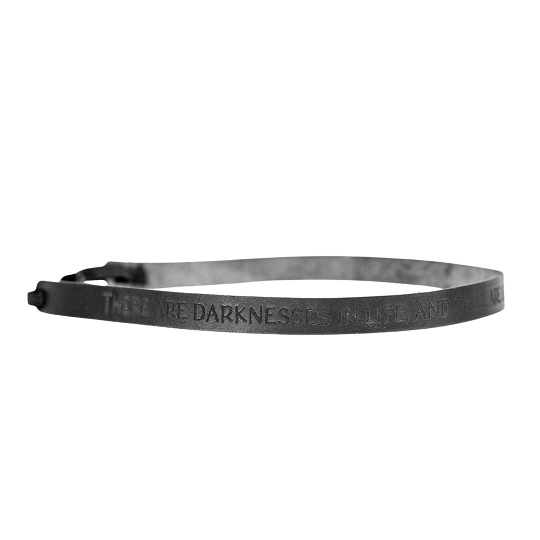 Dracula Leather Quote Headband