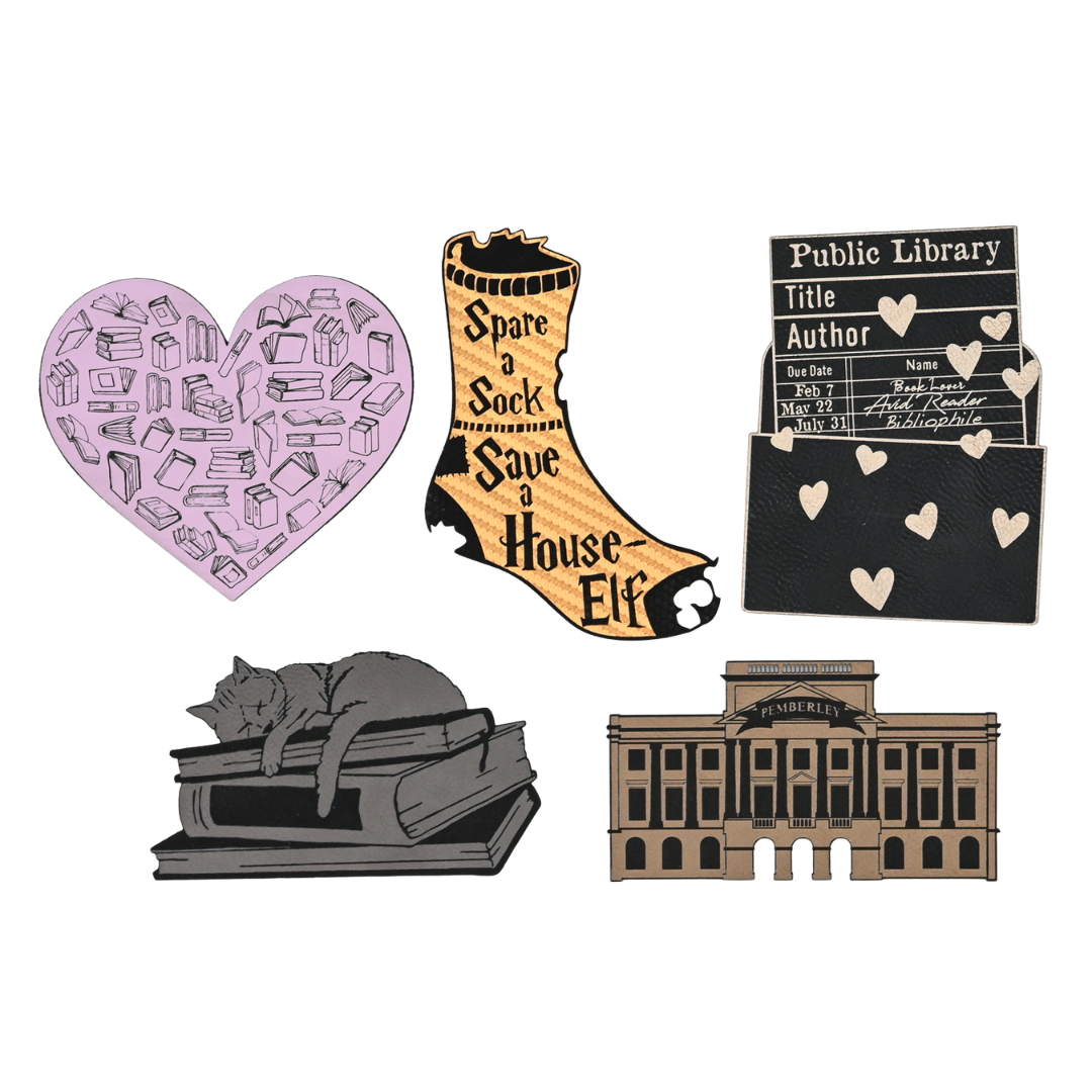 I Heart Books Graphic Bookmark