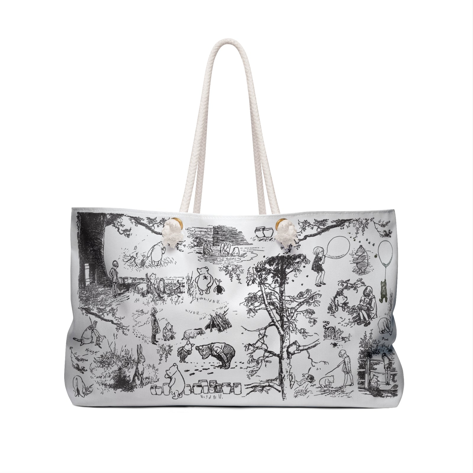 Winnie-the-Pooh Toile Weekender Bag