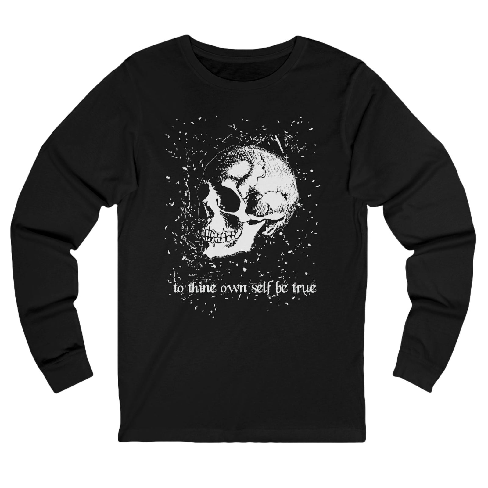 Hamlet Skull Long Sleeve Unisex Tee