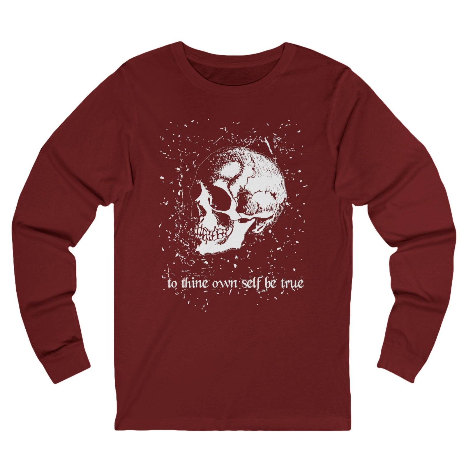 Hamlet Skull Long Sleeve Unisex Tee