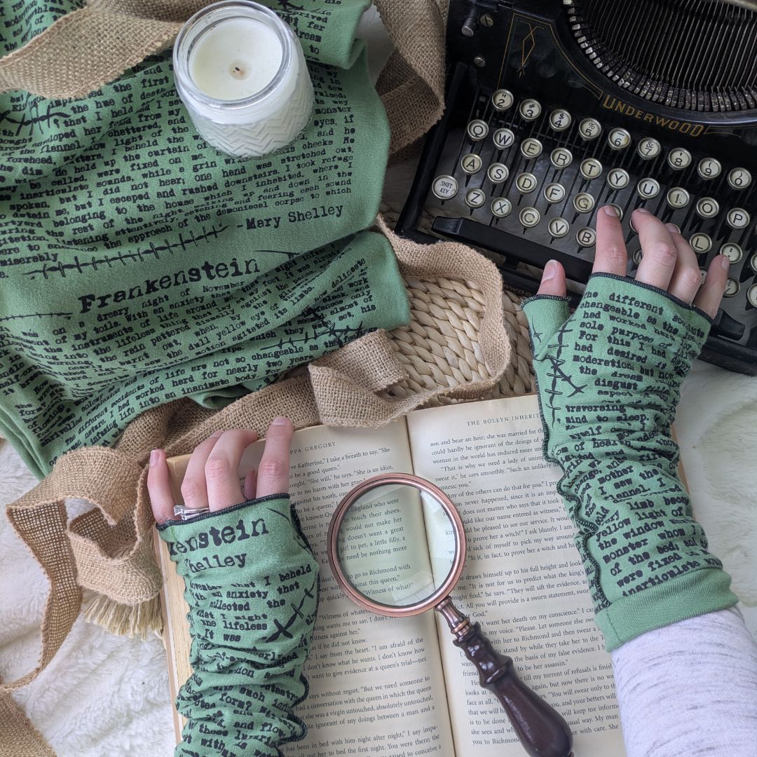 Frankenstein Book Scarf