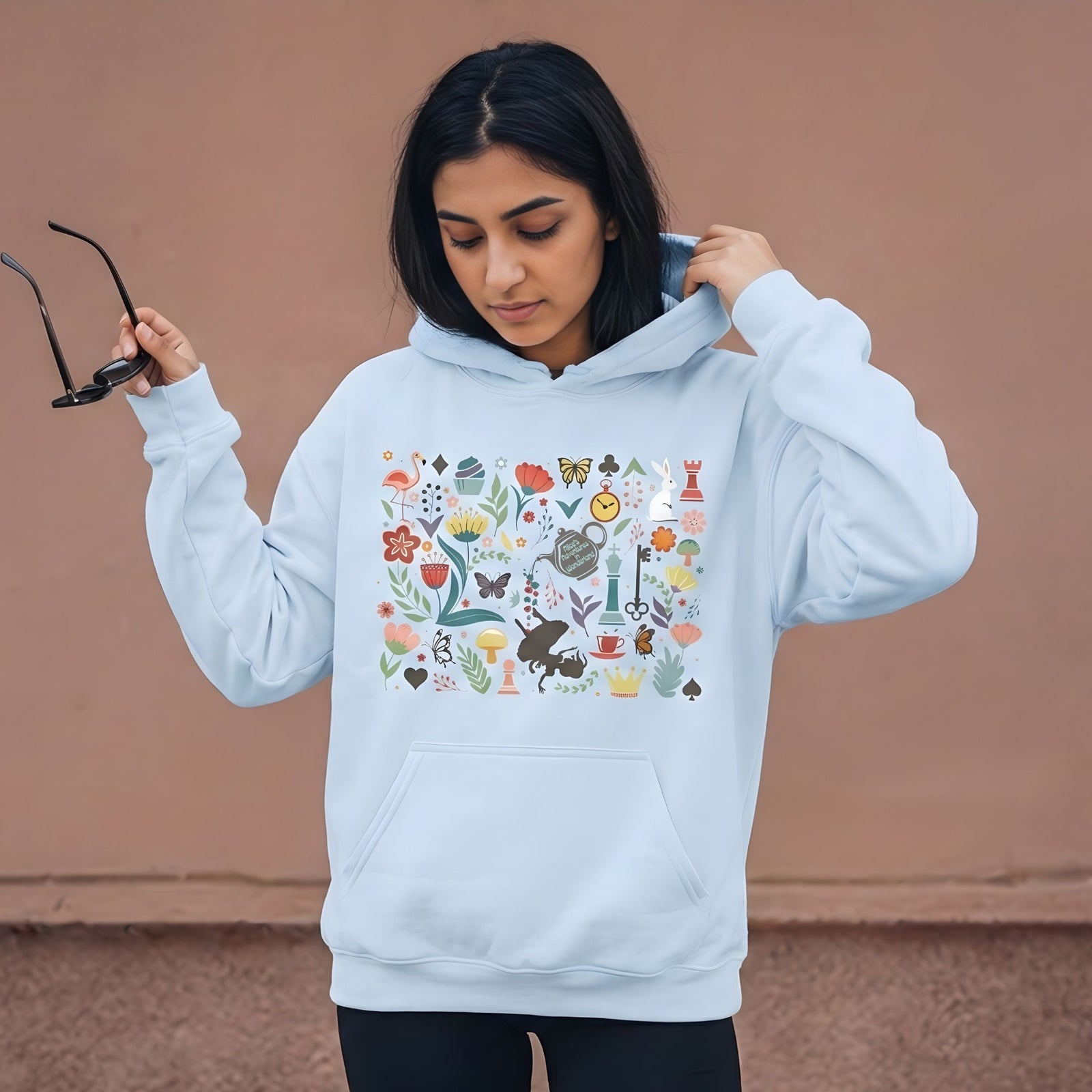 Alice in Wonderland Collage Hoodie