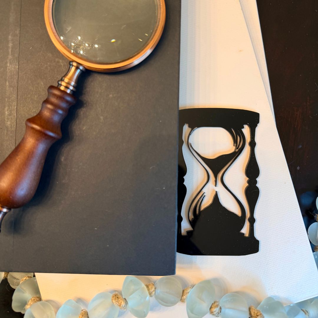Hourglass Bookshelf Silhouette