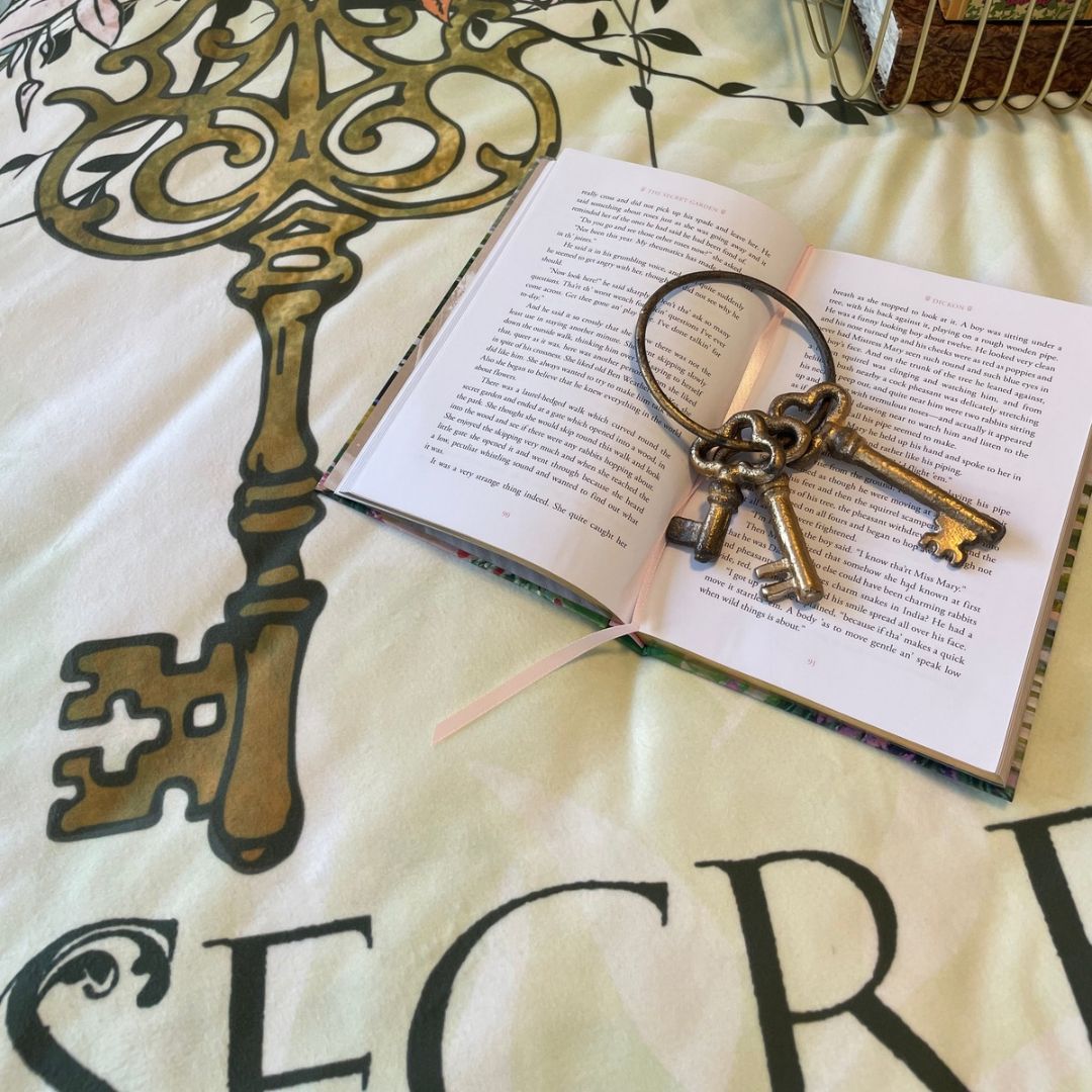 The Secret Garden Sherpa Fleece Book Blanket