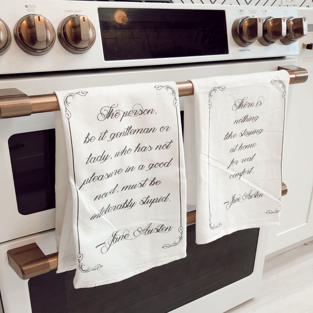 Jane Austen Quote Tea Towel (Part 2)