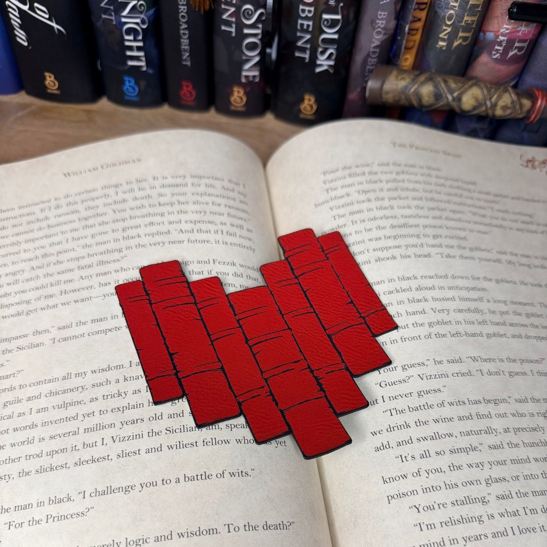 Book Heart Graphic Bookmark
