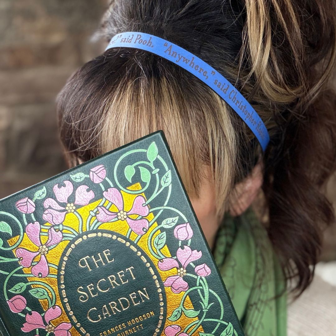 Winnie-the-Pooh Leather Quote Headband