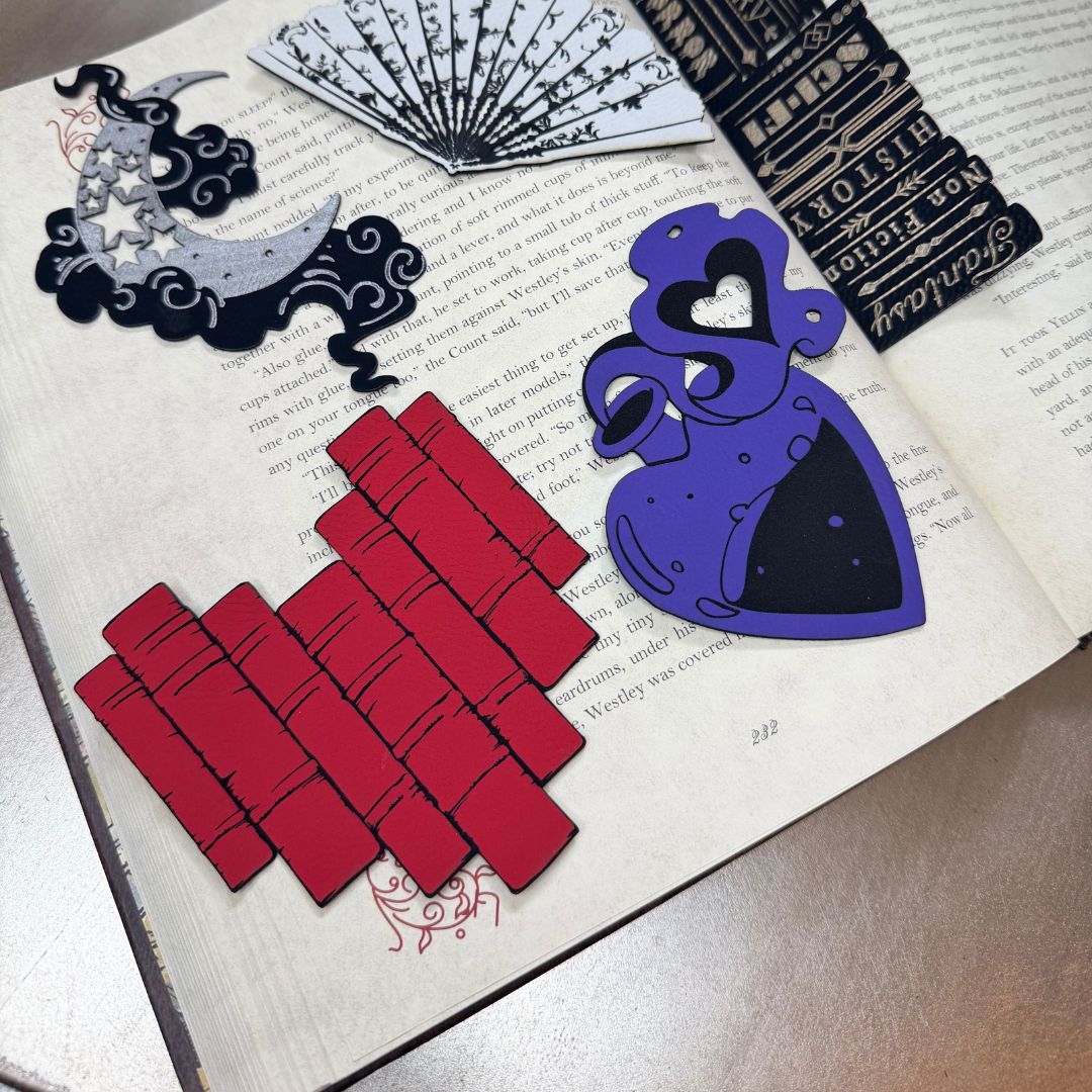 Book Heart Graphic Bookmark