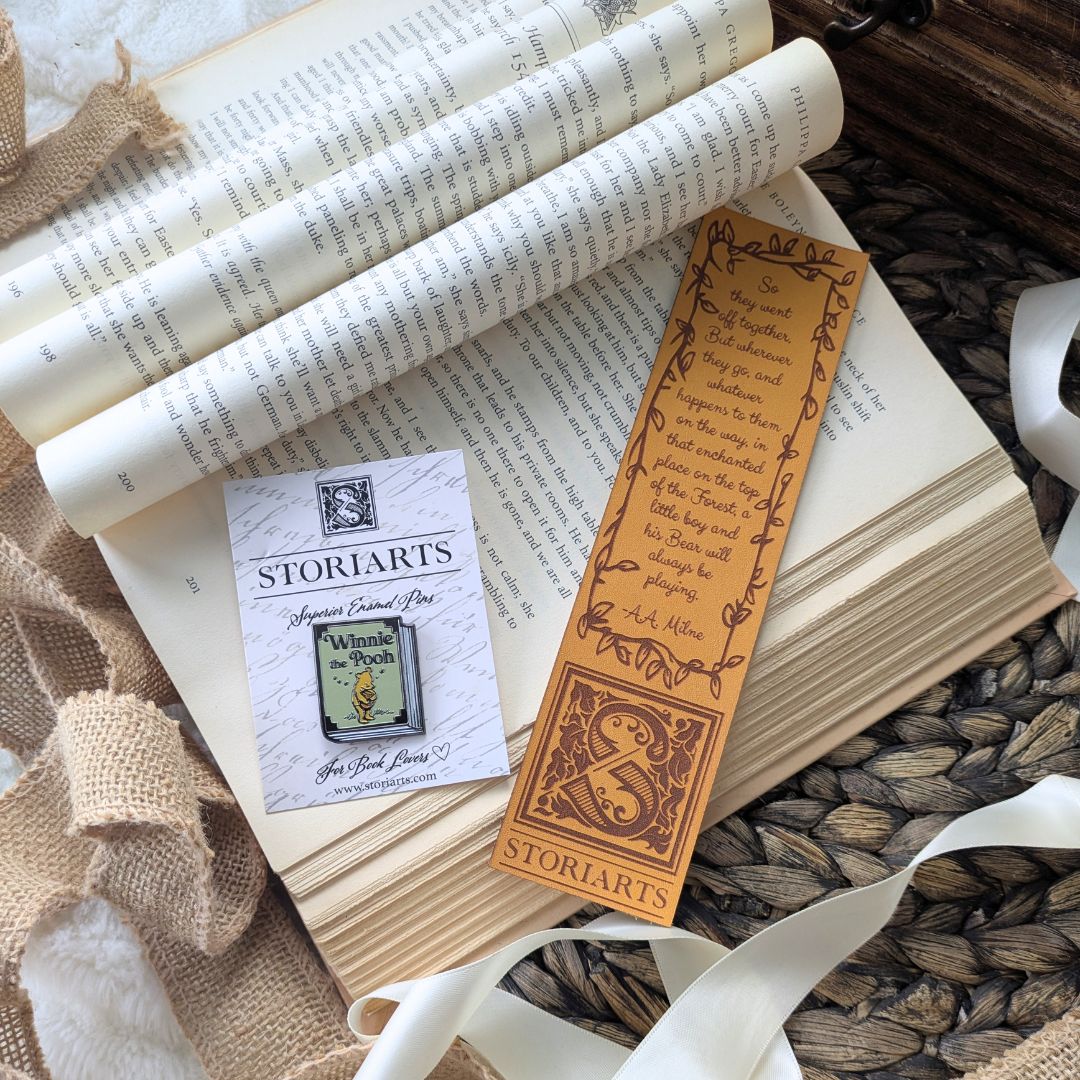 A. A. Milne Leather Quote Bookmark