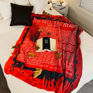 The Tell-Tale Heart Sherpa Fleece Book Blanket