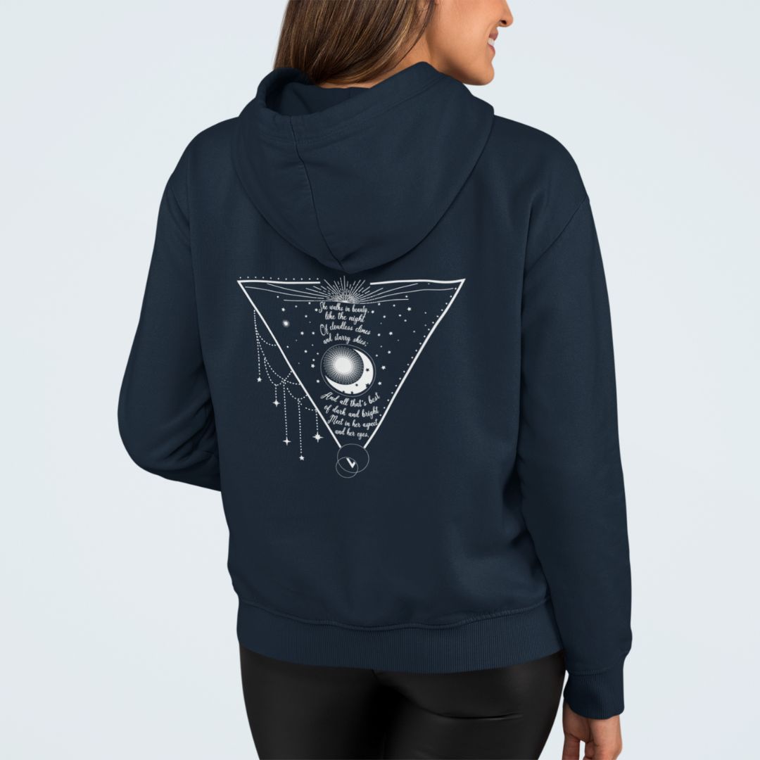 She Walks in Beauty Full Zip Hoodie