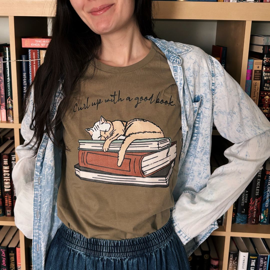 Curl Up with a Good Book Women's Tee