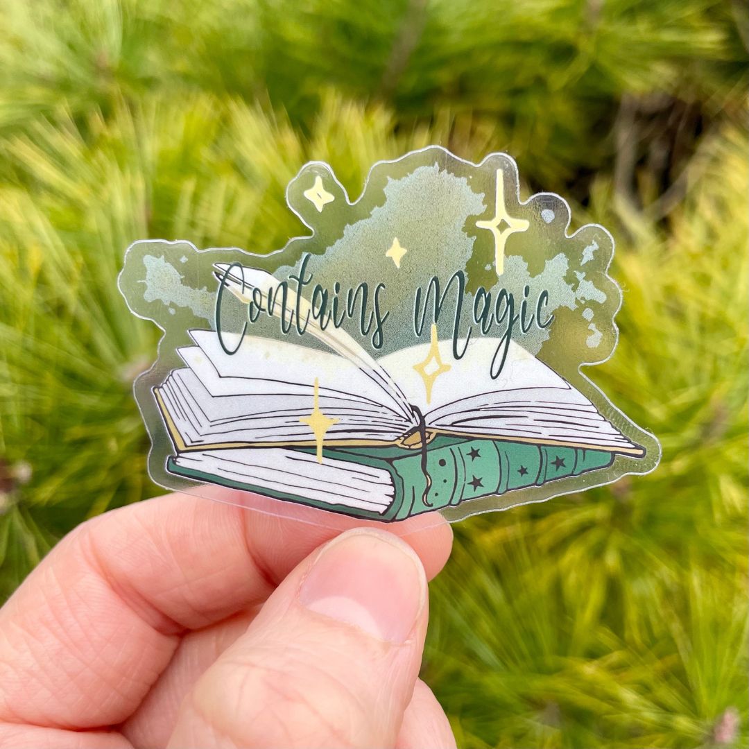 Contains Magic Clear Sticker