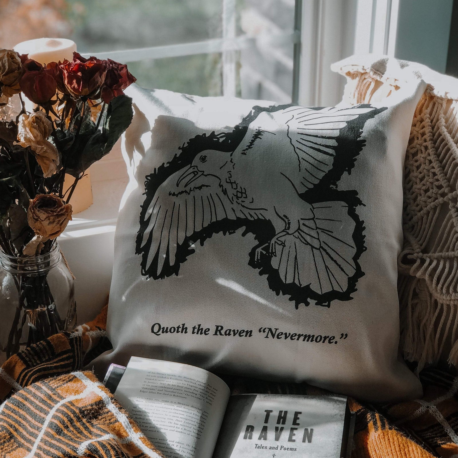 The Raven Pillow