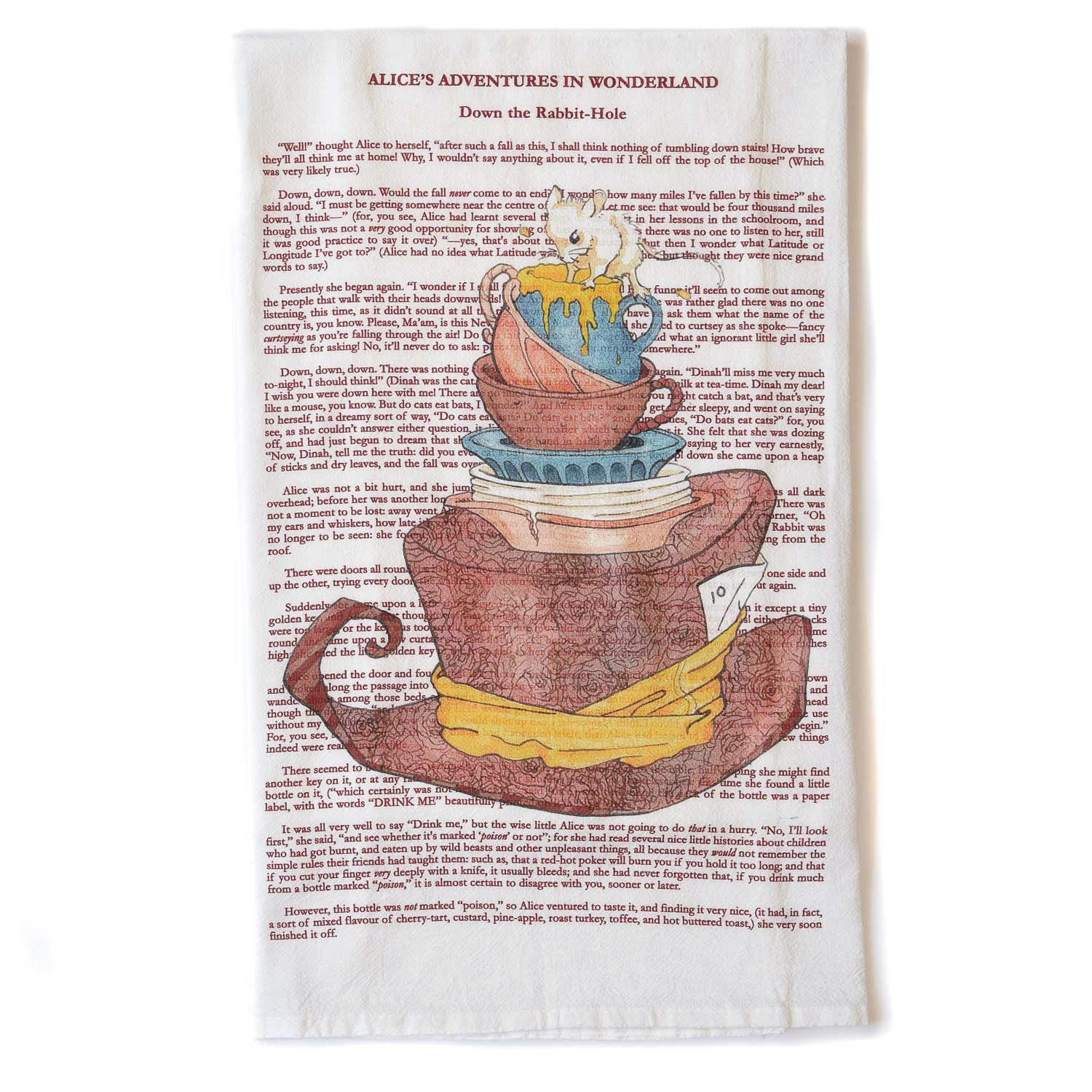 Alice in Wonderland Tea Towel