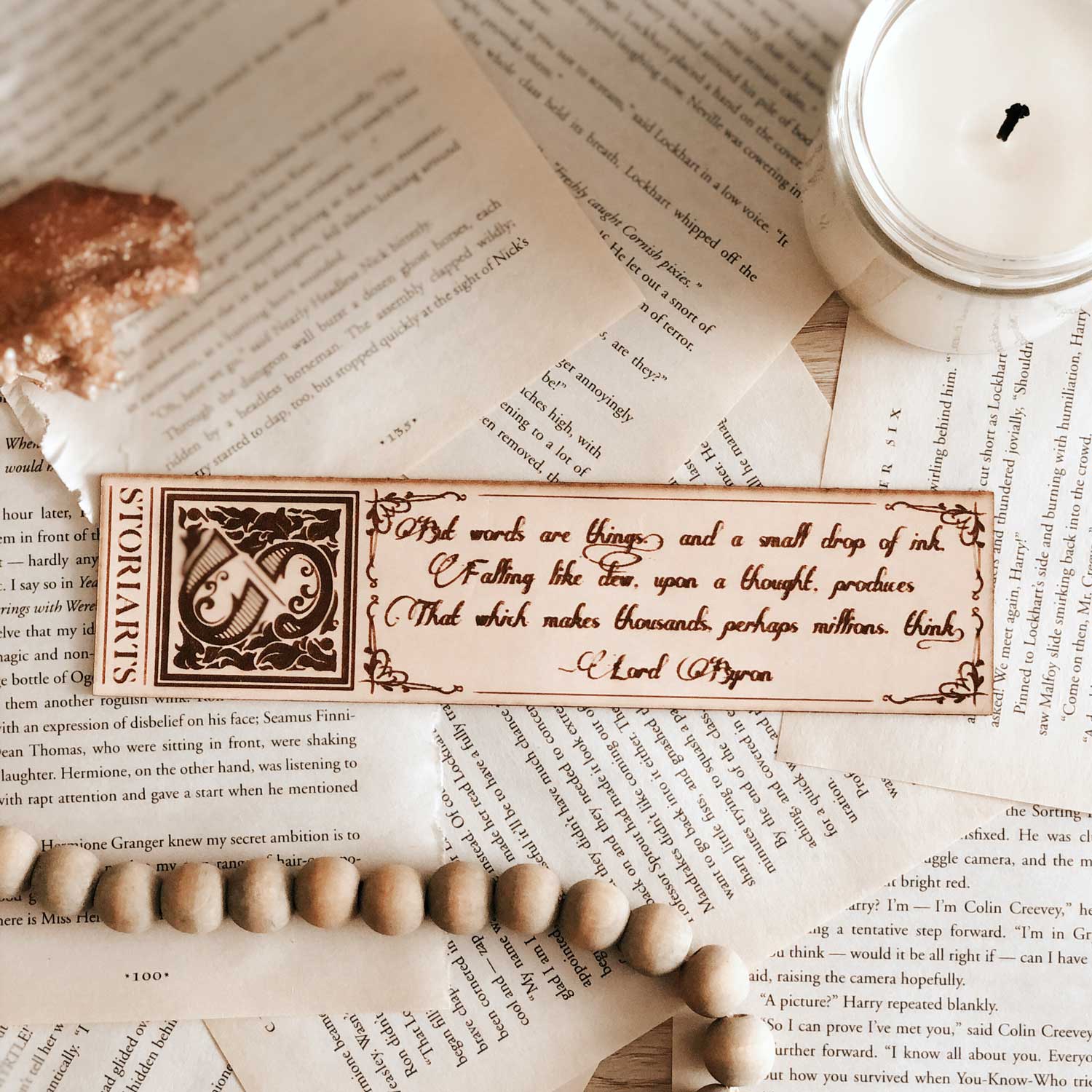 Almost Perfect Leather Quote Bookmark