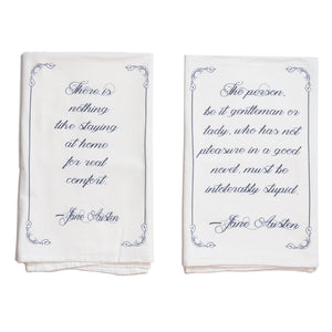 Jane Austen Quote Tea Towel (Part 1)