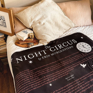 The Night Circus Sherpa Fleece Book Blanket
