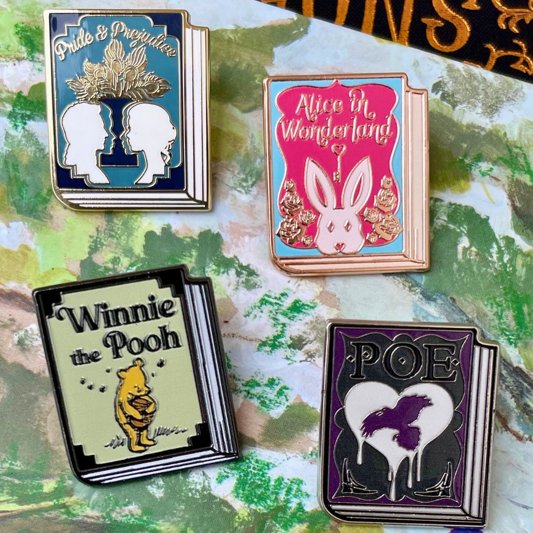 Book Lover Pins