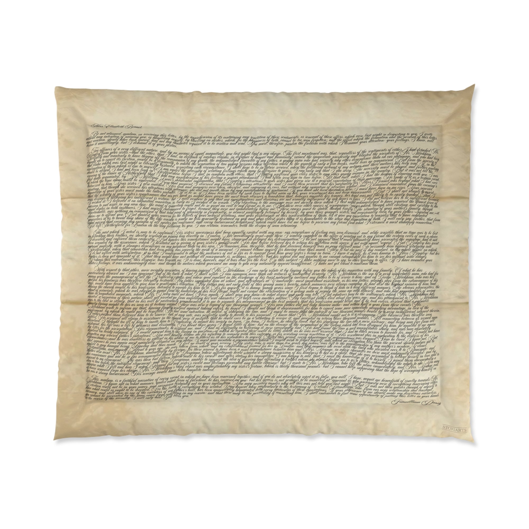 Mr. Darcy's Letter Comforter
