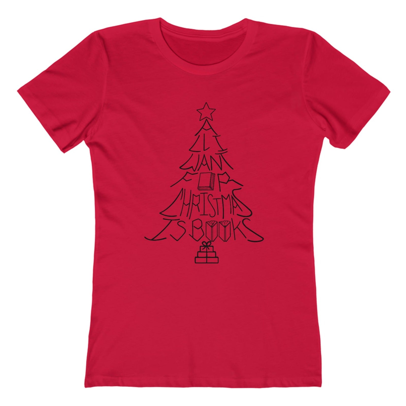 All I Want for Christmas Is Books Women's Tee