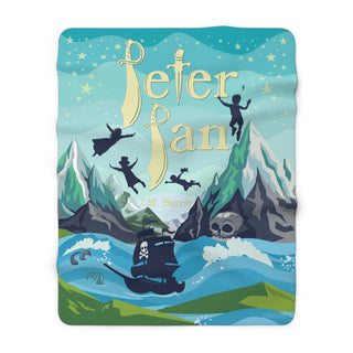 Peter Pan Sherpa Fleece Book Blanket - 50" × 60"