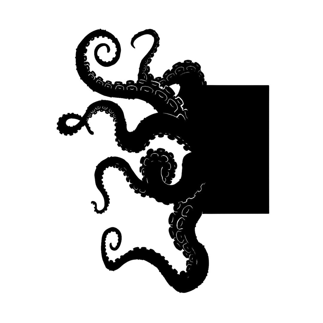 Octopus Bookshelf Silhouette