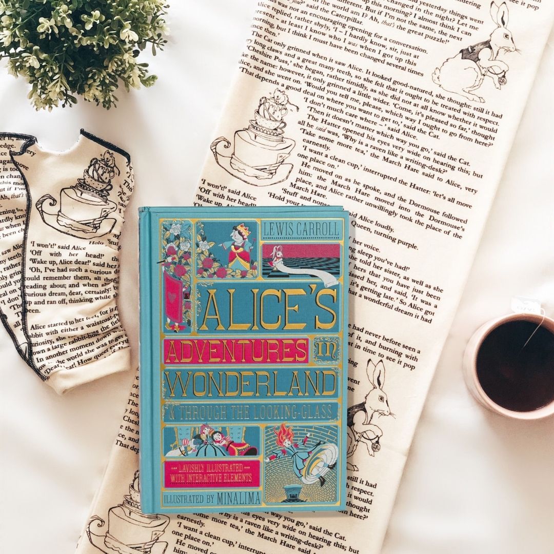 Alice in Wonderland Book Scarf