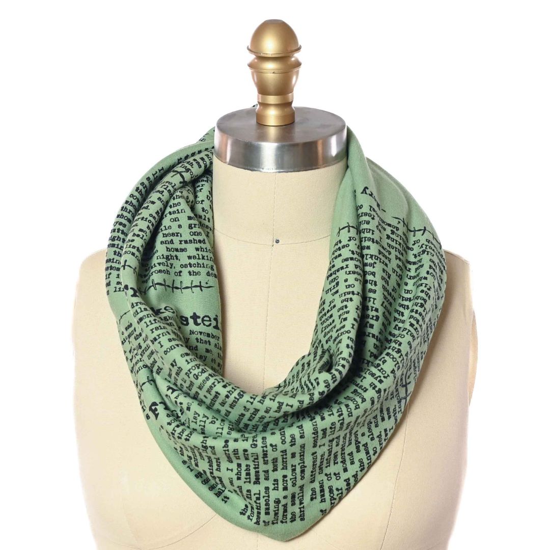 Frankenstein Book Scarf