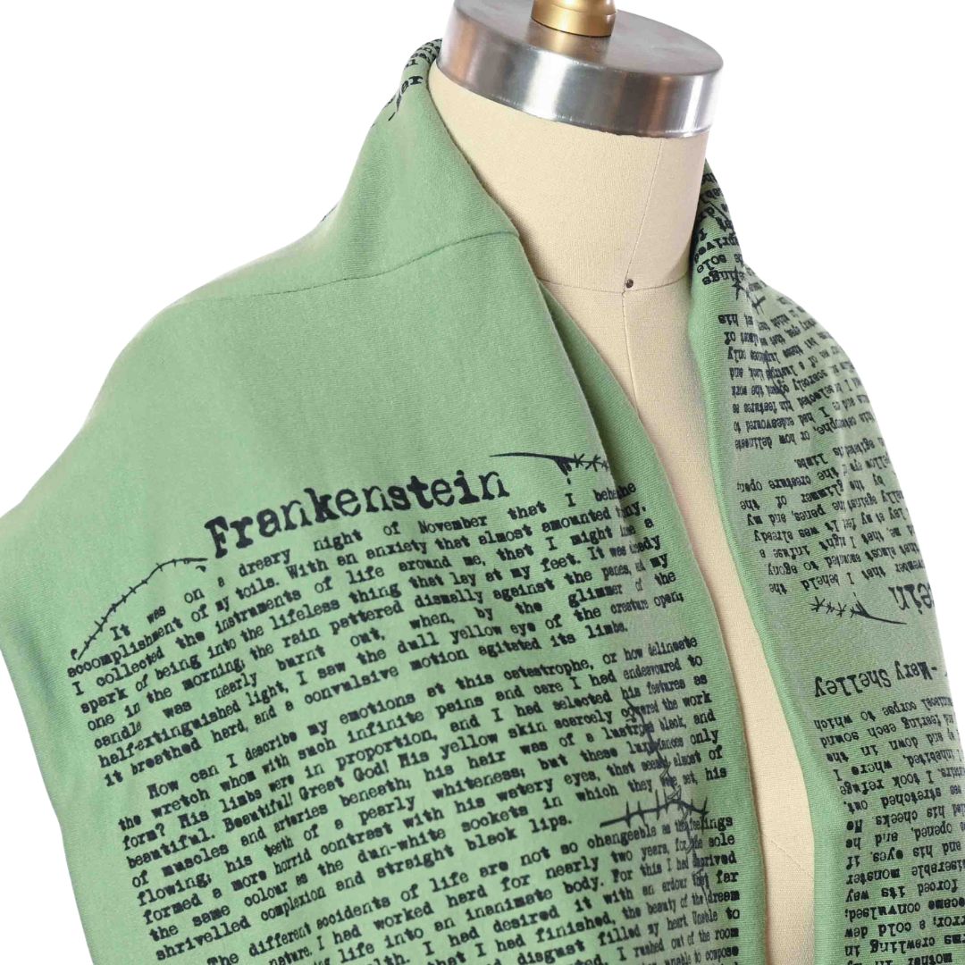 Frankenstein Book Scarf
