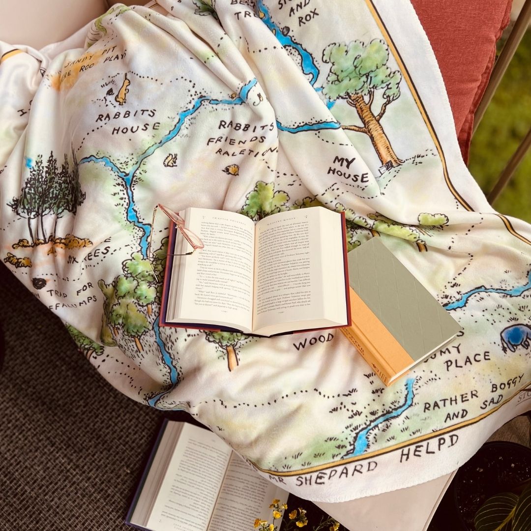 Winnie-the-Pooh Sherpa Fleece Book Blanket