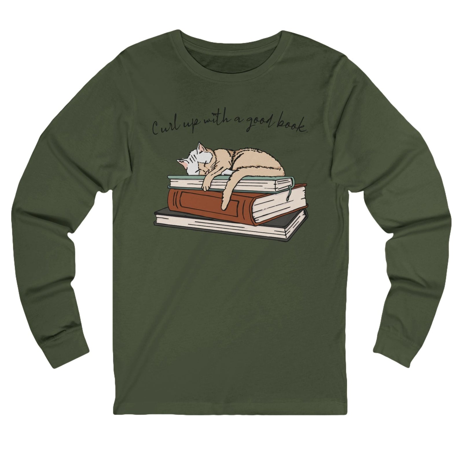 Curl Up with a Good Book Unisex Long Sleeve Tee