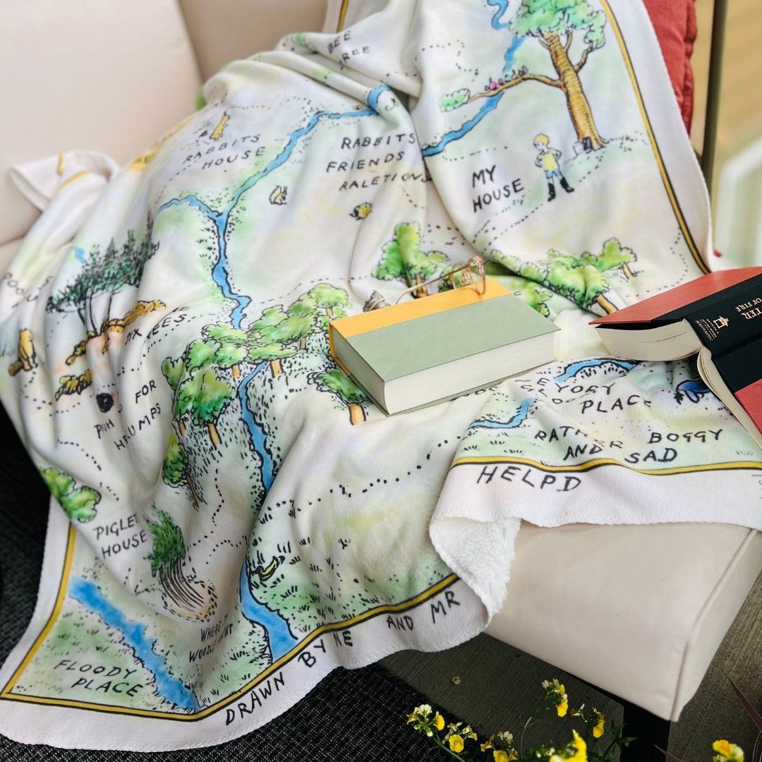 Winnie-the-Pooh Sherpa Fleece Book Blanket