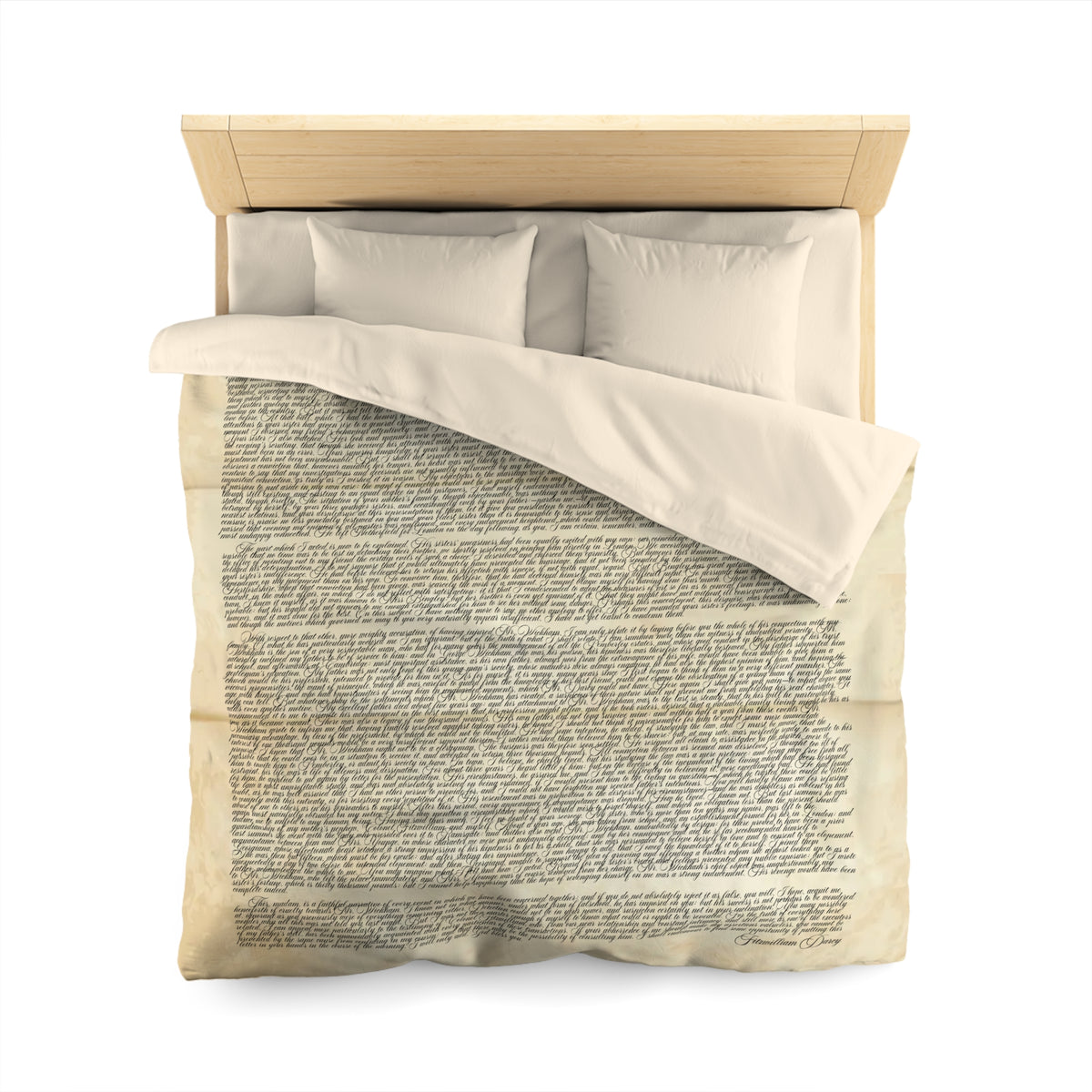 Mr. Darcy&#39;s Letter Duvet Cover