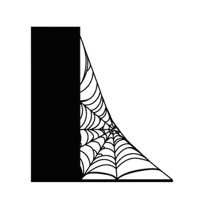 Spiderweb Bookshelf Silhouette