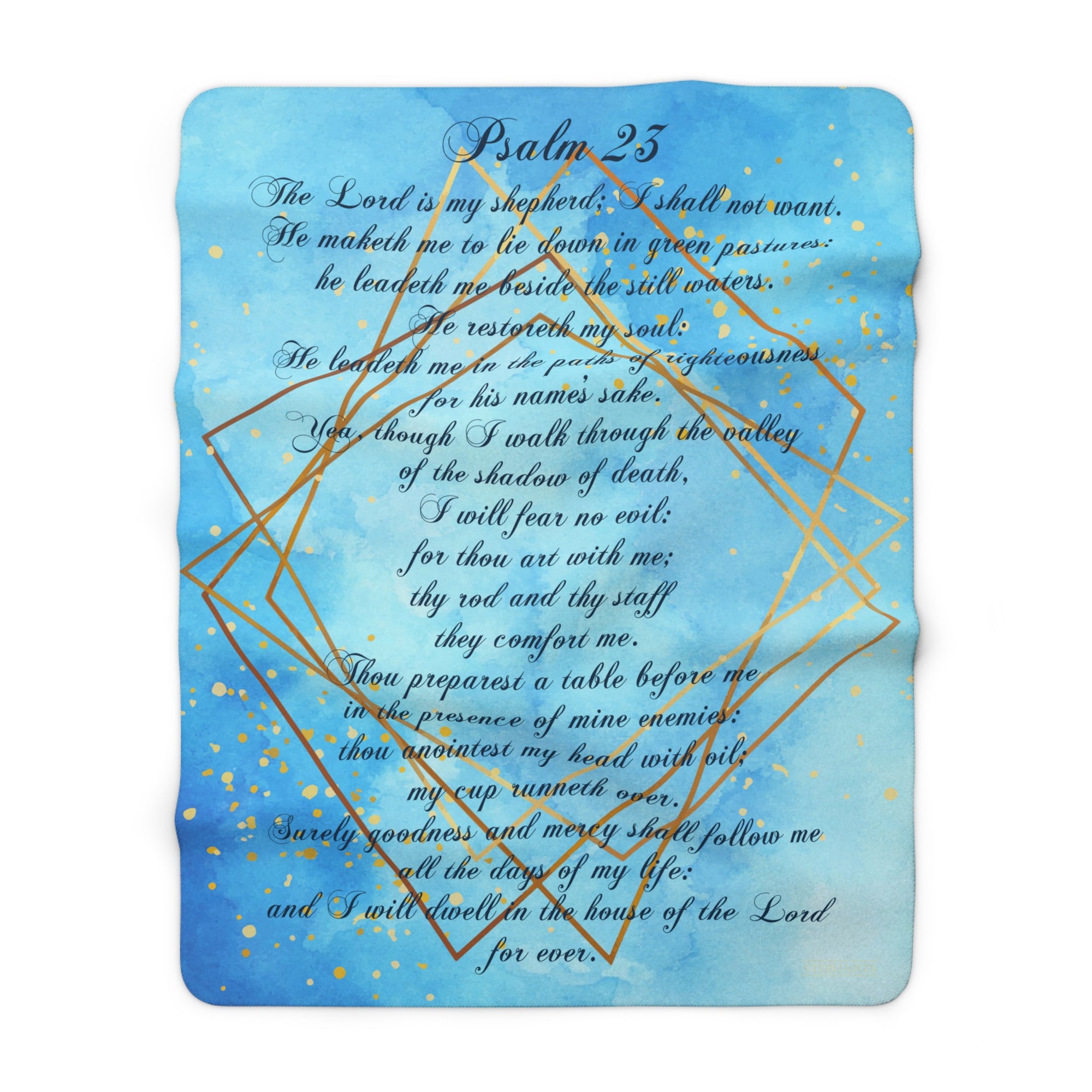 Psalm 23 Sherpa Fleece Book Blanket