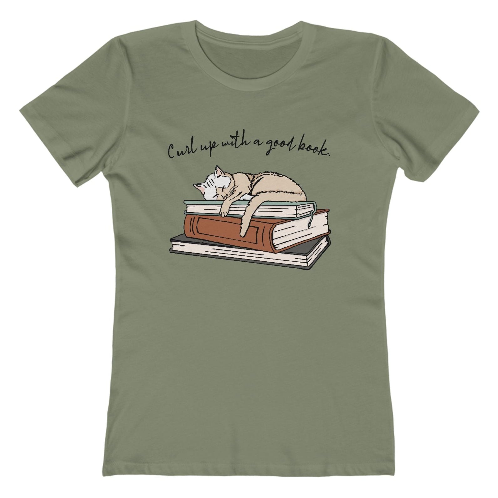 Curl Up with a Good Book Women's Tee