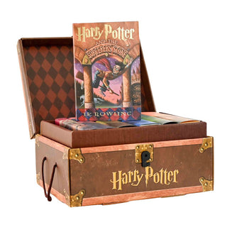 Harry Potter Hardcover Box Set: Books 1-7 With Decorative Trunk - Brown