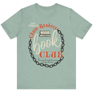 Chain-Reader Unisex Tee - Dusty Blue / S