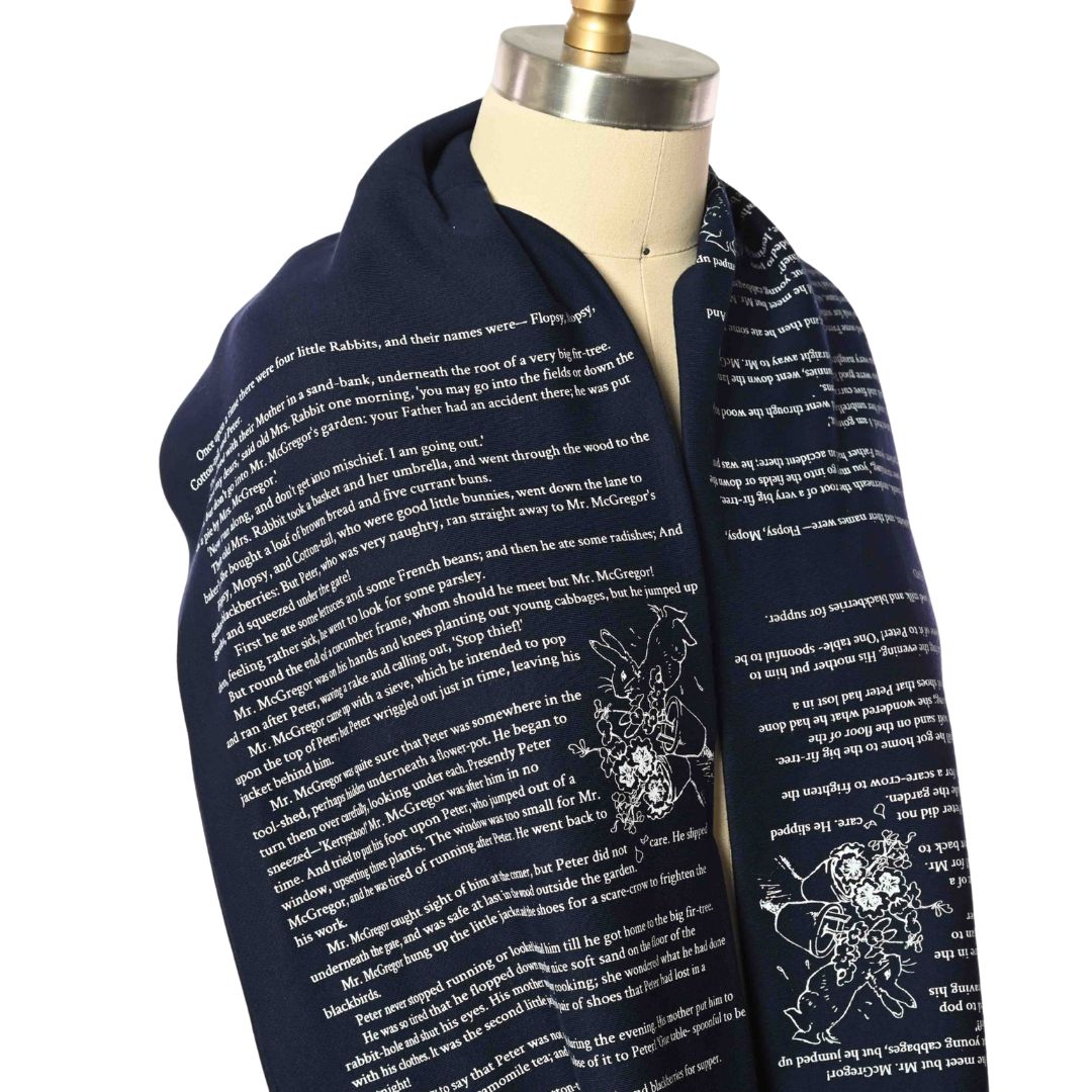 The Tale of Peter Rabbit Book Scarf