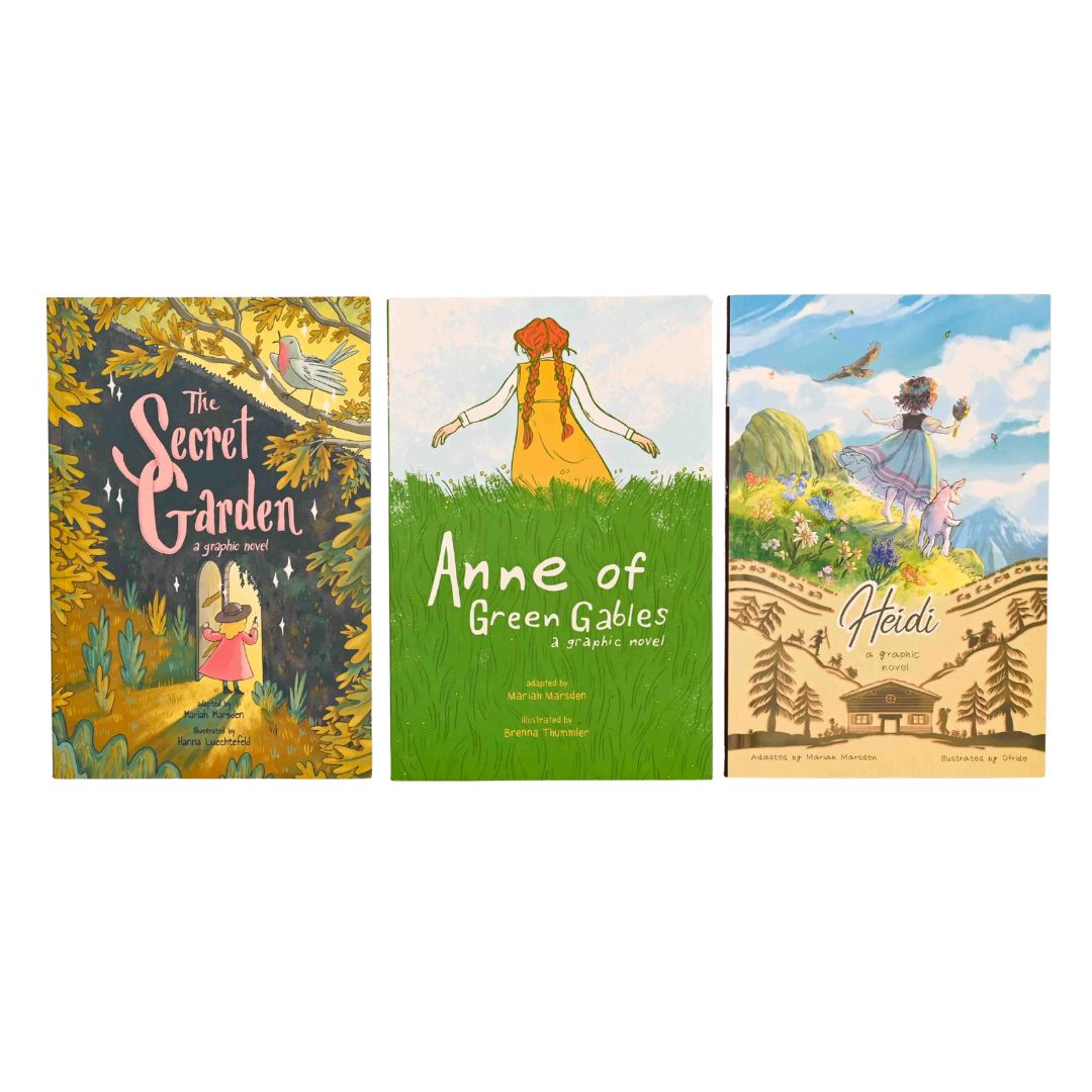 Graphic Novel Classics: The Secret Garden, Anne of Green Gables, and Heidi
