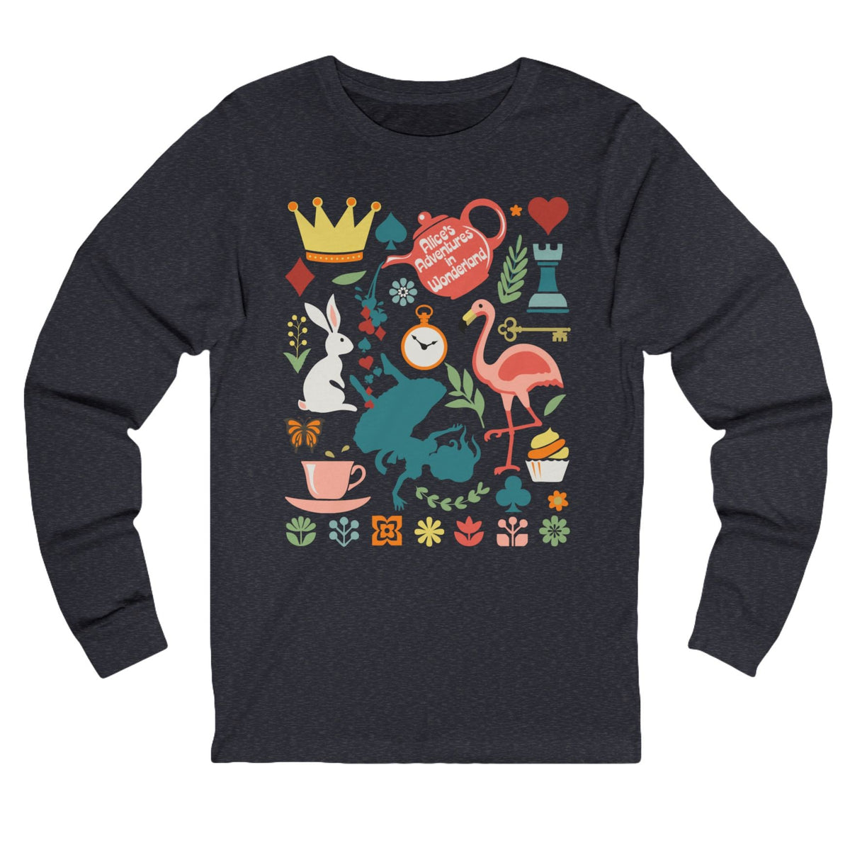 Alice in Wonderland Unisex Long Sleeve Tee