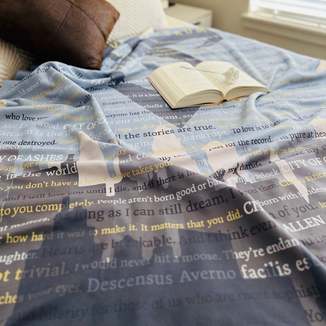 The Mortal Instruments Sherpa Fleece Book Blanket