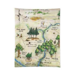 Winnie-the-Pooh Comforter - Twin (68" × 88") / Green