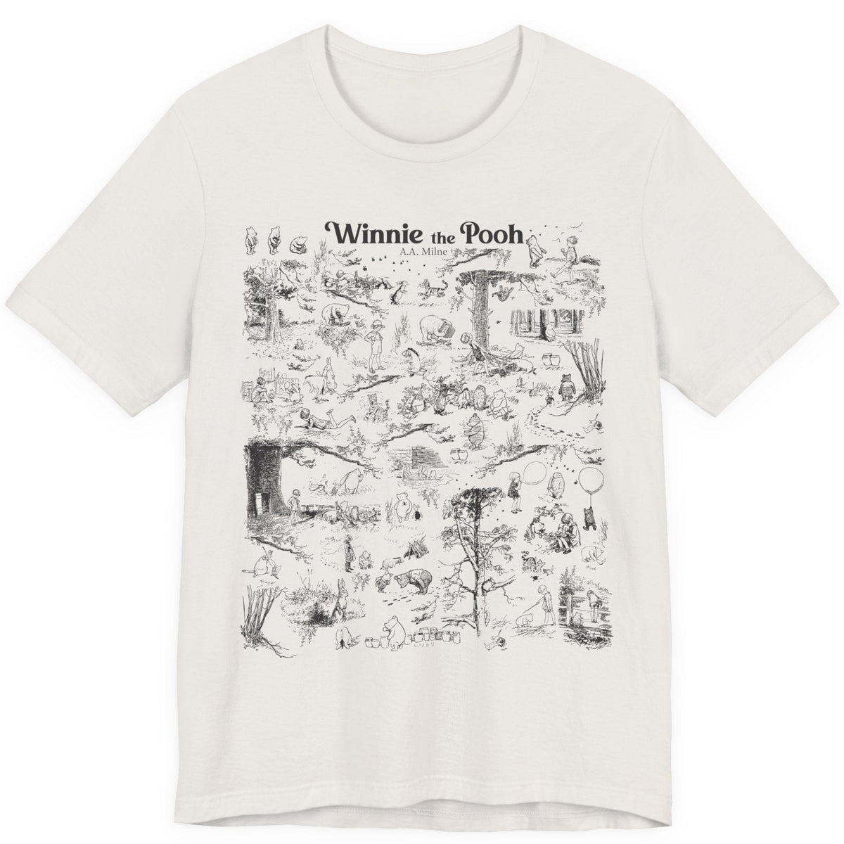 Winnie the Pooh Toile Unisex Tee